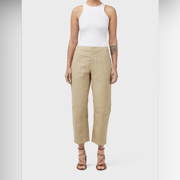 Rag & Bone Leyton Workwear Pants Khaki Women´s Barrel...